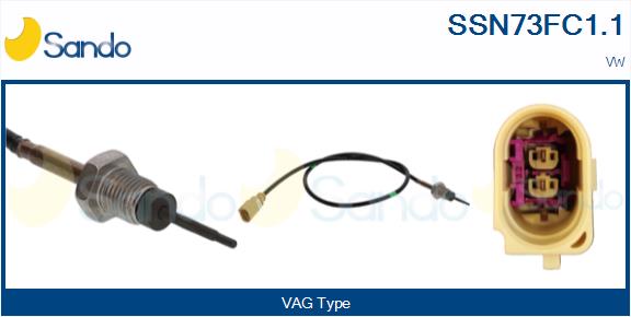 Sensore, temperatura gas scarico SANDO SSN73FC1.1