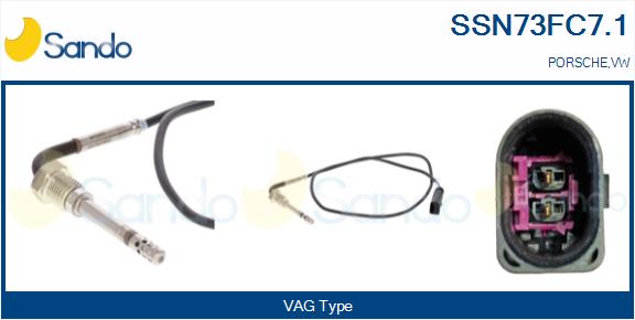 Sensore, temperatura gas scarico SANDO SSN73FC7.1