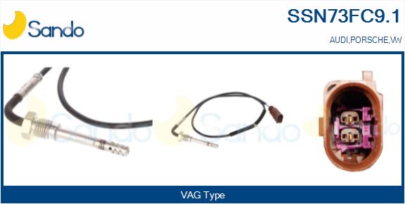 Sensore, temperatura gas scarico SANDO SSN73FC9.1