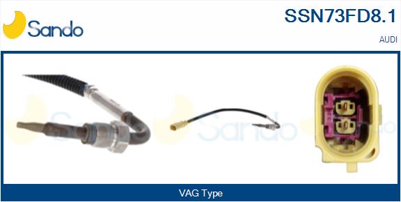 Sensore, temperatura gas scarico SANDO SSN73FD8.1