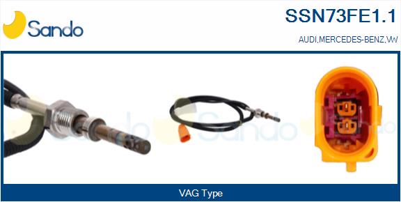 Sensore, temperatura gas scarico SANDO SSN73FE1.1
