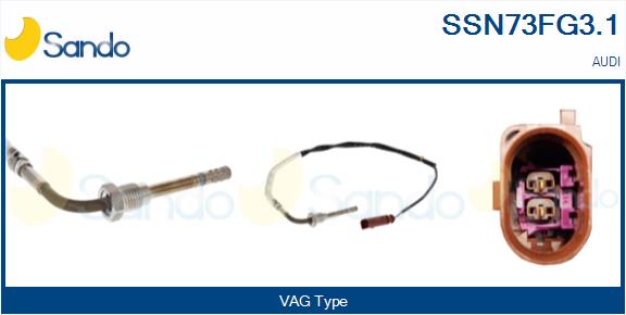 Sensore, temperatura gas scarico SANDO SSN73FG3.1