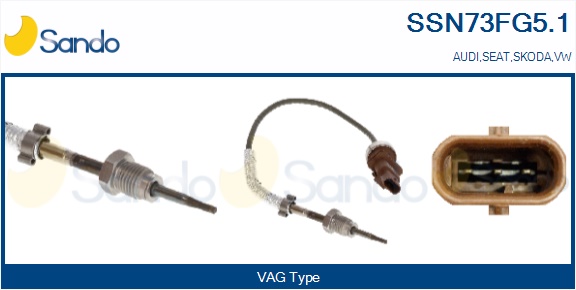 Sensore, temperatura gas scarico SANDO SSN73FG5.1