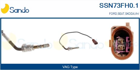 Sensore, temperatura gas scarico SANDO SSN73FH0.1