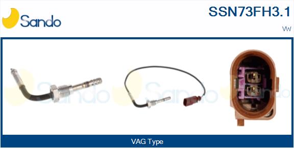 Sensore, temperatura gas scarico SANDO SSN73FH3.1