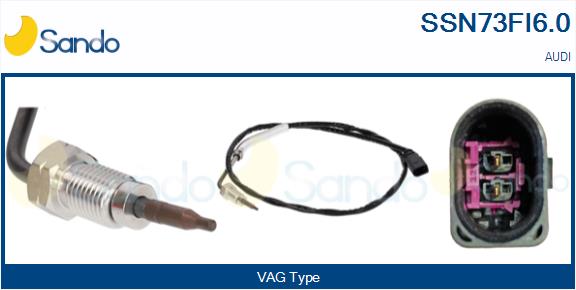 Sensore, temperatura gas scarico SANDO SSN73FI6.0