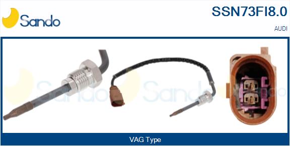 Sensore, temperatura gas scarico SANDO SSN73FI8.0