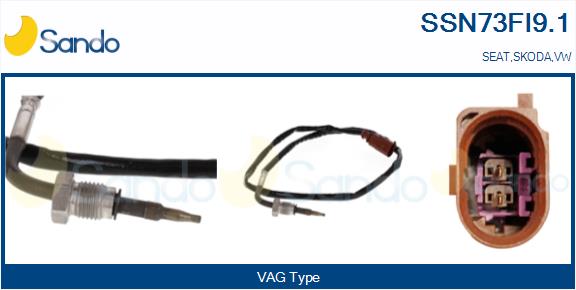 Sensore, temperatura gas scarico SANDO SSN73FI9.1