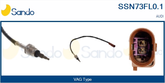 Sensore, temperatura gas scarico SANDO SSN73FL0.1