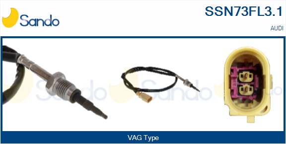 Sensore, temperatura gas scarico SANDO SSN73FL3.1