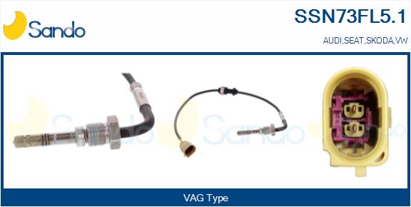 Sensore, temperatura gas scarico SANDO SSN73FL5.1