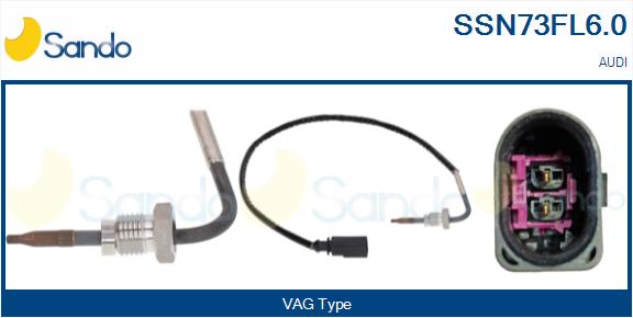 Sensore, temperatura gas scarico SANDO SSN73FL6.0