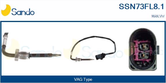 Sensore, temperatura gas scarico SANDO SSN73FL8.1