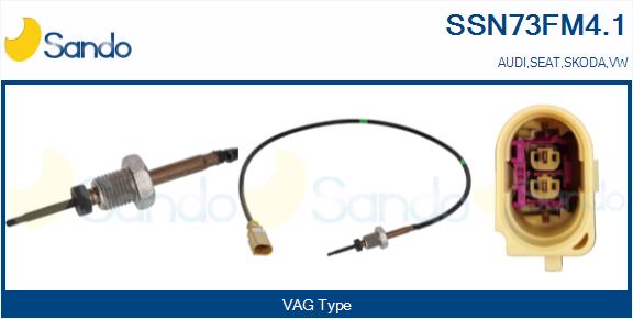 Sensore, temperatura gas scarico SANDO SSN73FM4.1