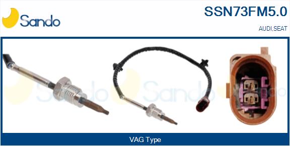 Sensore, temperatura gas scarico SANDO SSN73FM5.0
