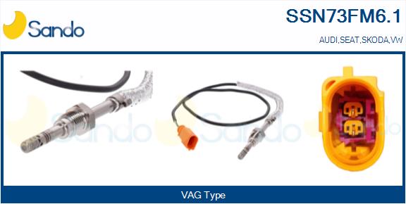 Sensore, temperatura gas scarico SANDO SSN73FM6.1