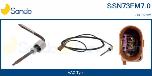 Sensore, temperatura gas scarico SANDO SSN73FM7.0