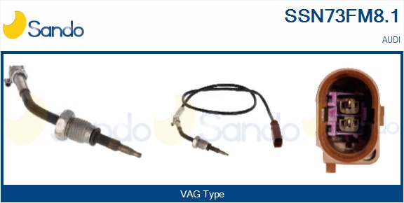 Sensore, temperatura gas scarico SANDO SSN73FM8.1