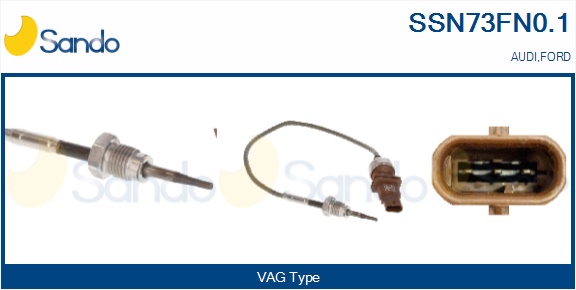 Sensore, temperatura gas scarico SANDO SSN73FN0.1
