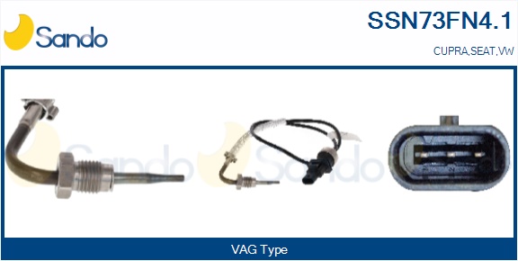 Sensore, temperatura gas scarico SANDO SSN73FN4.1