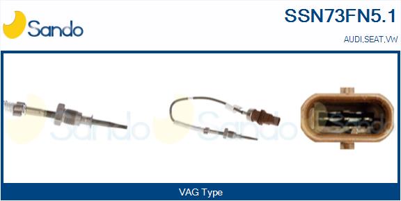 Sensore, temperatura gas scarico SANDO SSN73FN5.1