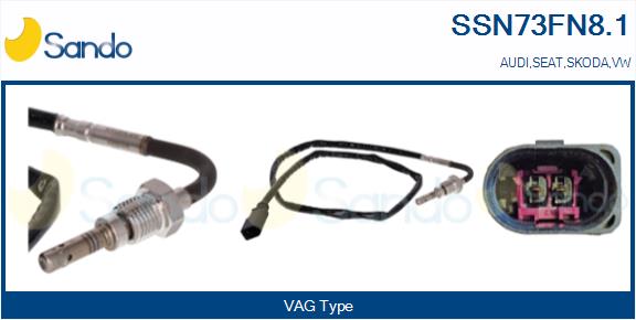 Sensore, temperatura gas scarico SANDO SSN73FN8.1