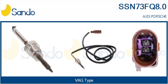 Sensore, temperatura gas scarico SANDO SSN73FQ8.0