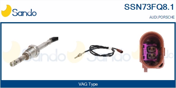 Sensore, temperatura gas scarico SANDO SSN73FQ8.1