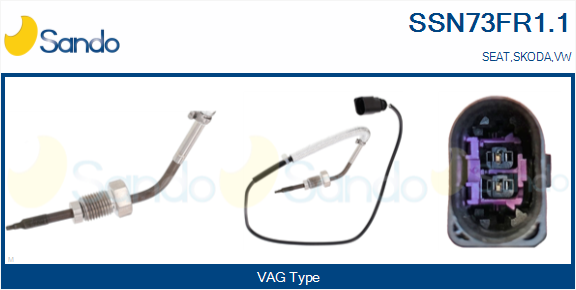 Sensore, temperatura gas scarico SANDO SSN73FR1.1