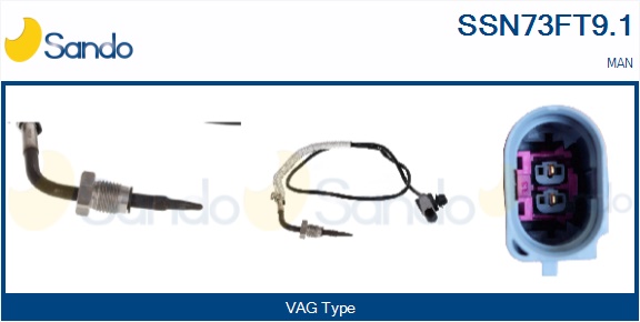 Sensore, temperatura gas scarico SANDO SSN73FT9.1