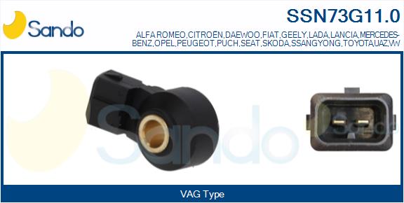 Sensore di detonazione SANDO SSN73G11.0