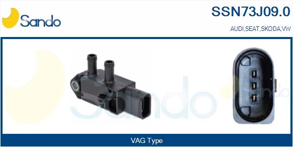 Sensore, pressione gas scarico SANDO SSN73J09.0