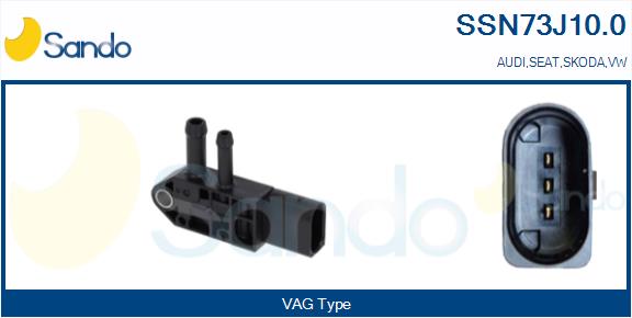 Sensore, pressione gas scarico SANDO SSN73J10.0