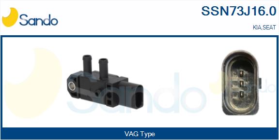 Sensore, pressione gas scarico SANDO SSN73J16.0