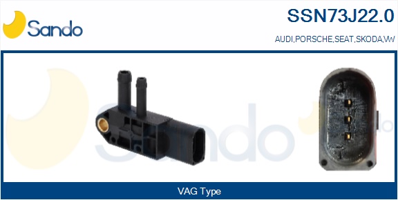 Sensore, pressione gas scarico SANDO SSN73J22.0