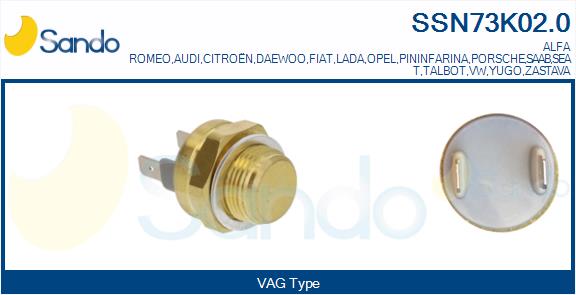 Termocontatto, ventola radiatore SANDO SSN73K02.0