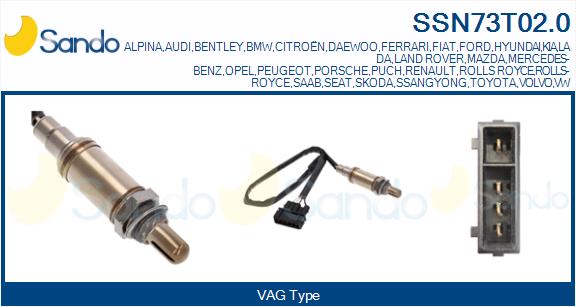 Sonda lambda SANDO SSN73T02.0