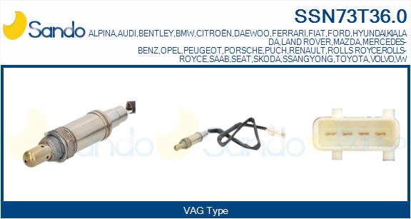 Sonda lambda SANDO SSN73T36.0