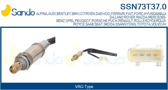 Sonda lambda SANDO SSN73T37.0
