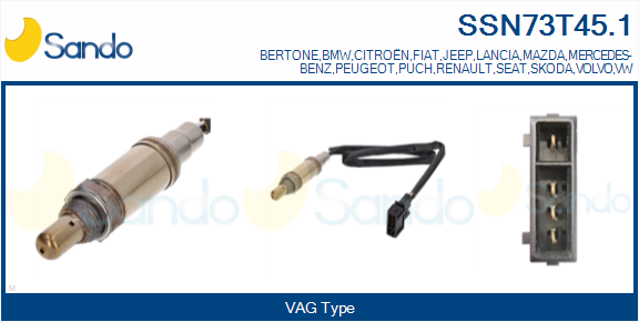 Sonda lambda SANDO SSN73T45.1
