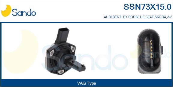 Sensore, livello olio motore SANDO SSN73X15.0