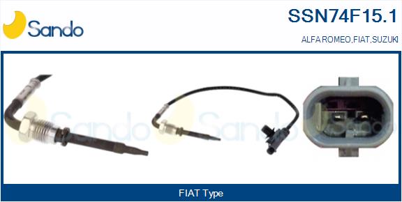 Sensore, temperatura gas scarico SANDO SSN74F15.1