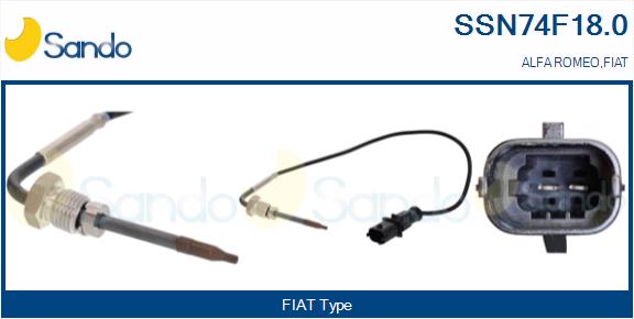 Sensore, temperatura gas scarico SANDO SSN74F18.0
