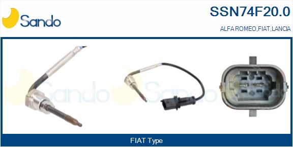 Sensore, temperatura gas scarico SANDO SSN74F20.0
