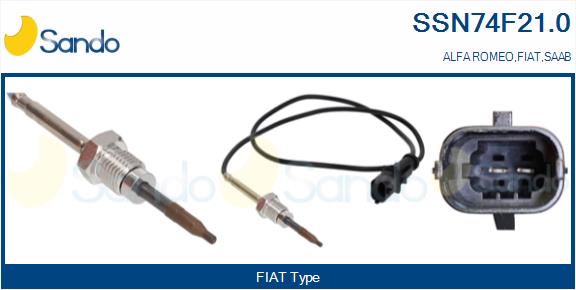 Sensore, temperatura gas scarico SANDO SSN74F21.0