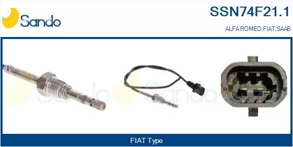 Sensore, temperatura gas scarico SANDO SSN74F21.1