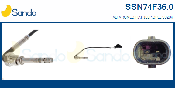 Sensore, temperatura gas scarico SANDO SSN74F36.0