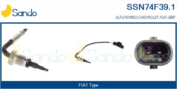 Sensore, temperatura gas scarico SANDO SSN74F39.1