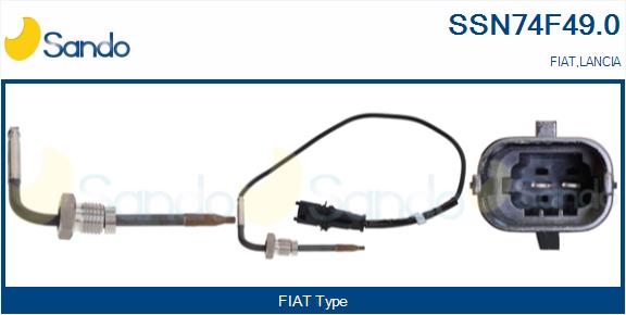 Sensore, temperatura gas scarico SANDO SSN74F49.0