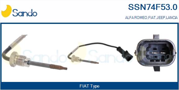 Sensore, temperatura gas scarico SANDO SSN74F53.0